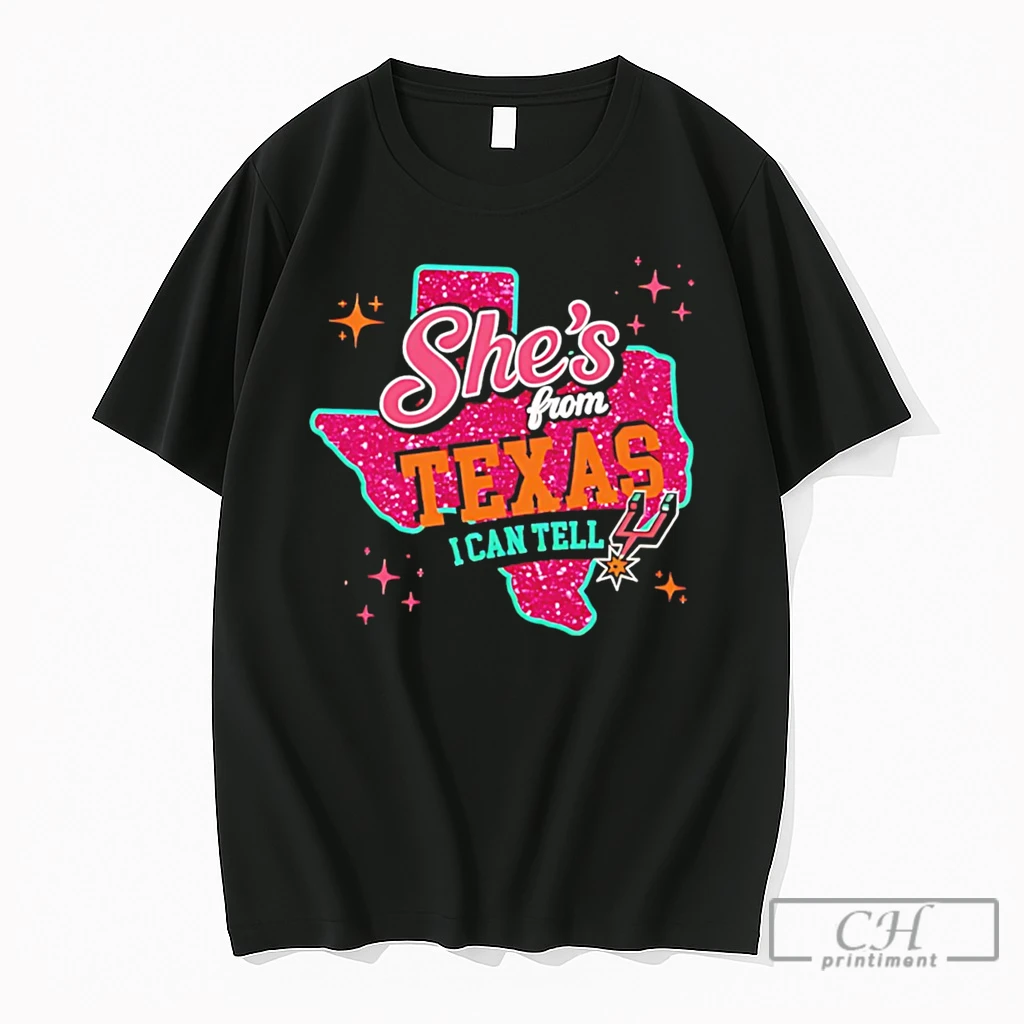 Premium Shes From Texas I Can Tell San Antonio Spurs Tee T Shirts Sweater Hoodie