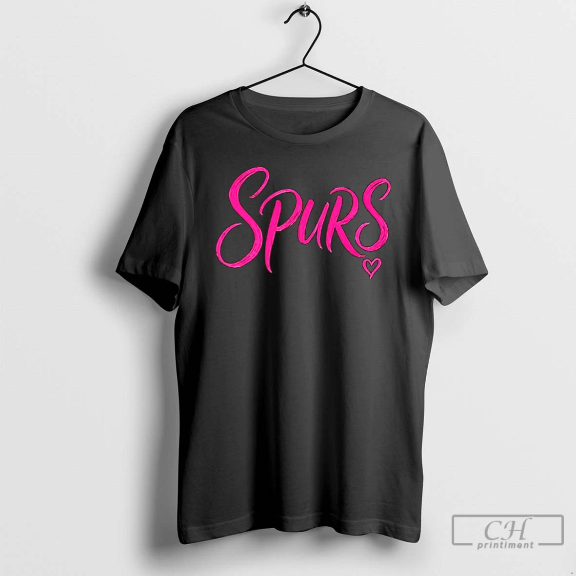Premium Spurs Neon Pink Heart Logo Spurs Basketball T Shirts Sweater Hoodie