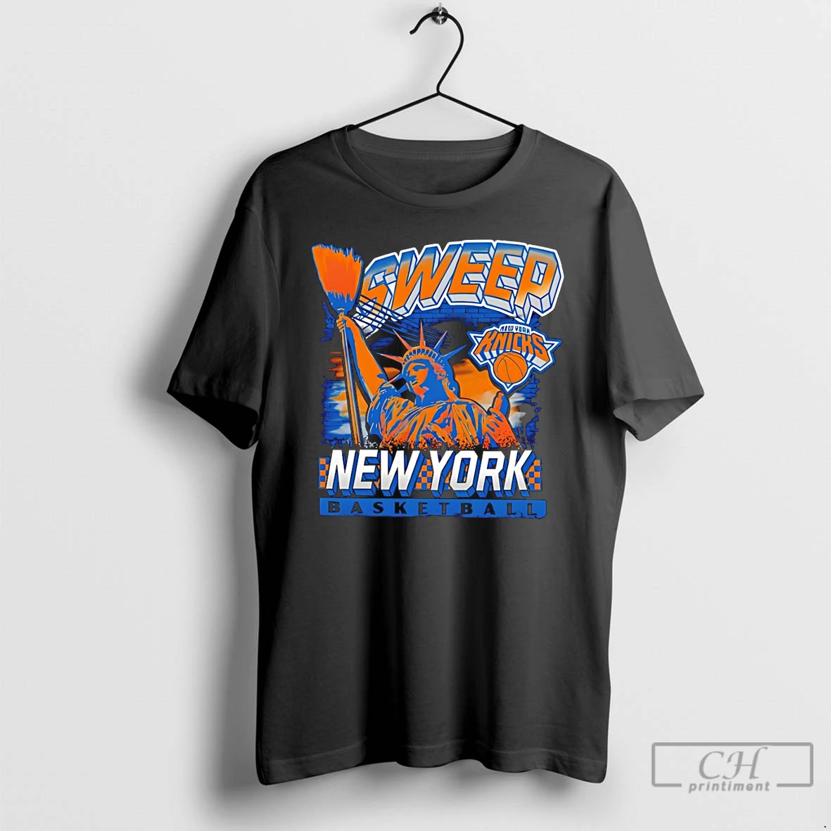 Premium Statue Of Liberty Sweep New York Knicks Basketball Nba 2026 T Shirts Sweater Hoodie