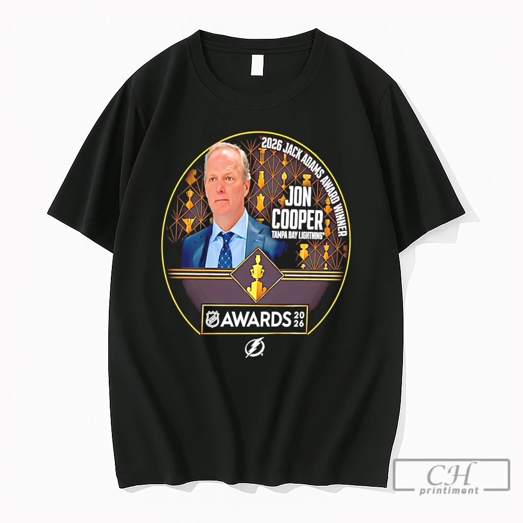 Premium Tampa Bay Lightning Jon Cooper 2026 Jack Adams Award Tee T Shirts Sweater Hoodie