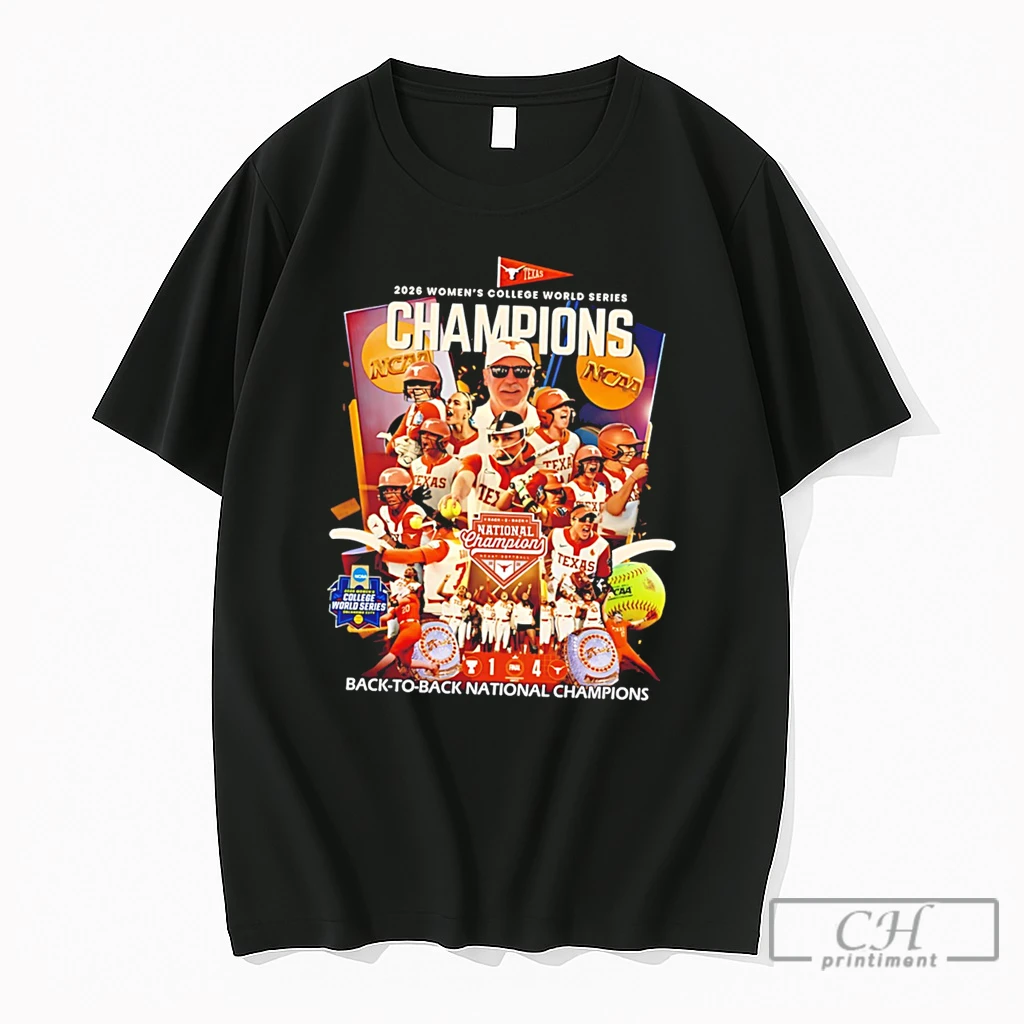 Premium Texas Softball 2026 Wcws Back To Back National Champions Player Collage Tee T Shirts Sweater Hoodie