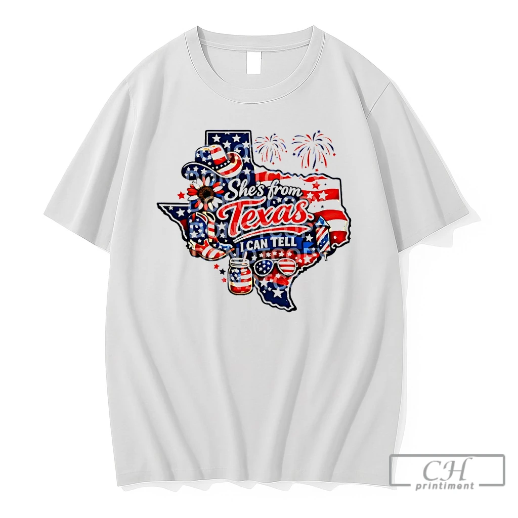 Premium Texas Map Sunflower Boots Cowboy Hat Firework Mason Jar Sunglasses Shes From Texas I Can Tell Text T Shirts Sweater Hoodie