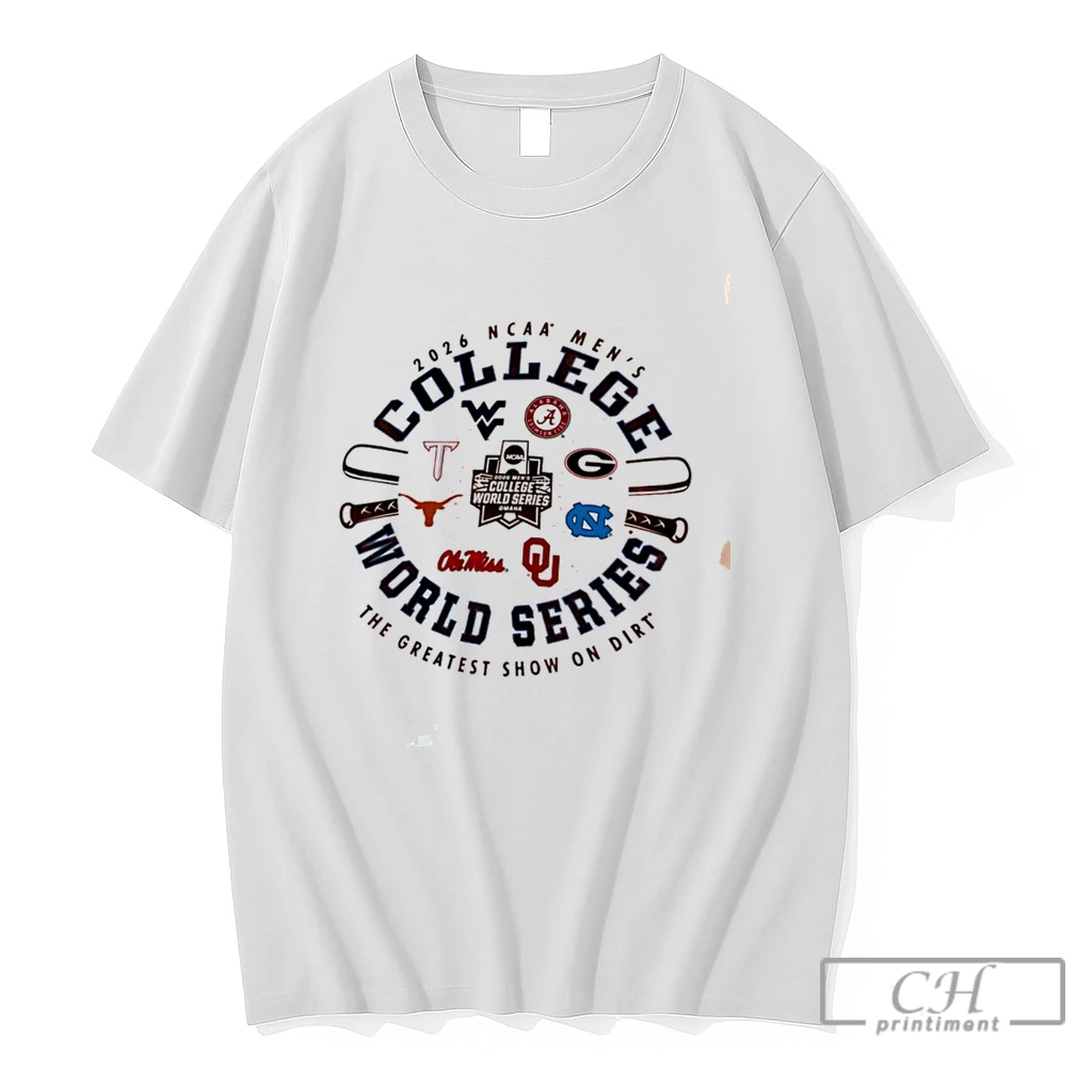 Premium The Greatest Show On Dirt 2026 Ncaa Mens College World Series Tee T Shirts Sweater Hoodie