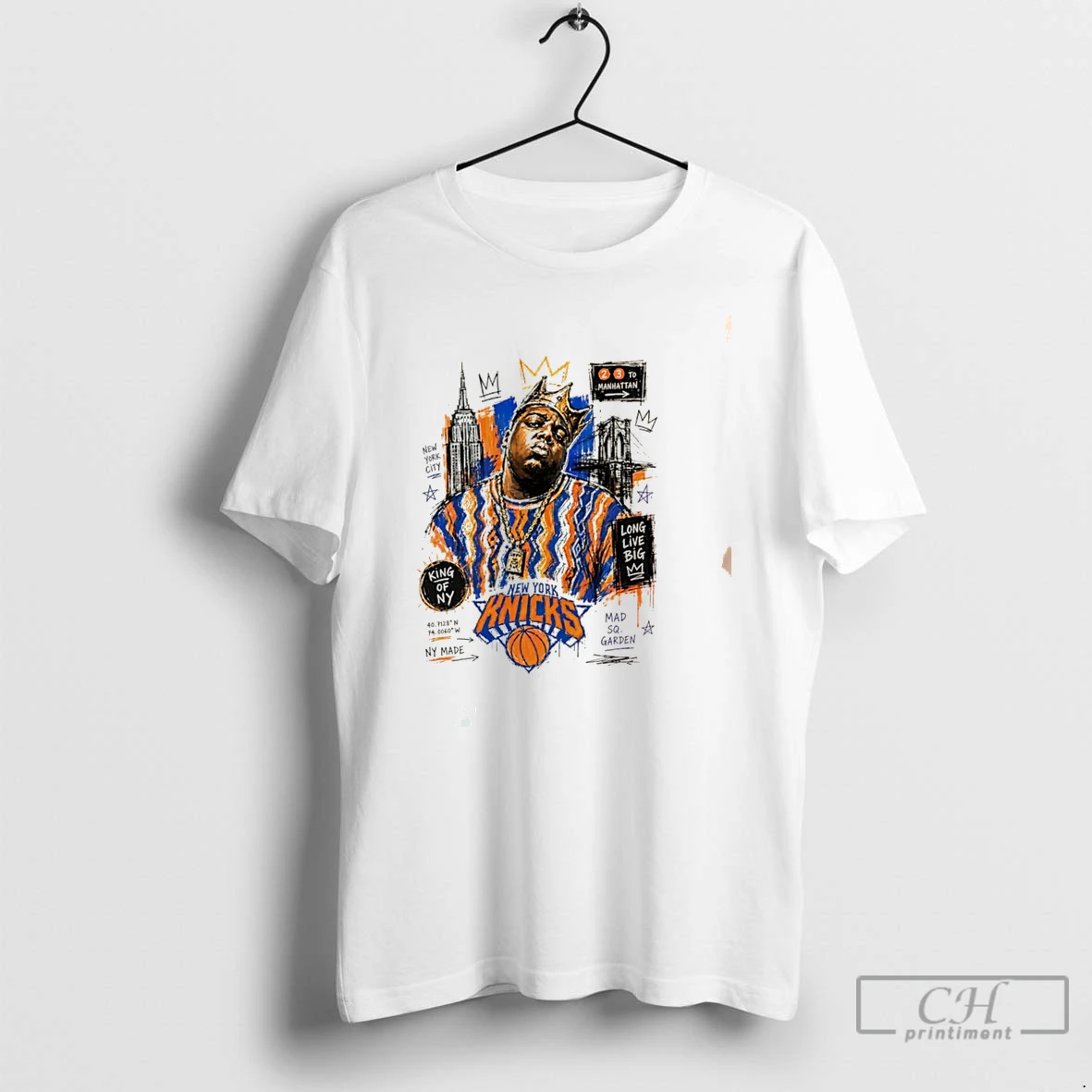 Premium The Notorious Big New York Or Nowhere Knicks 2026 Nba Finals Art Print Tee T Shirts Sweater Hoodie