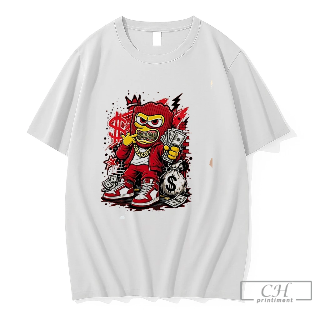 Premium The Simpsons Bart Gangster Money Red Graphic Tee T Shirts Sweater Hoodie