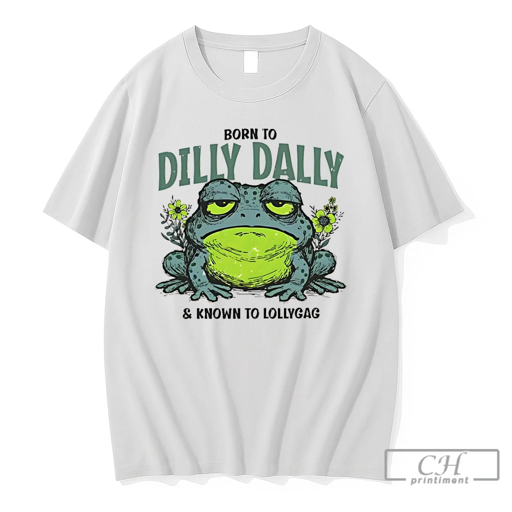 Premium Toad Animal Born To Dilly Dally And Known To Lollygag T Shirts Sweater Hoodie