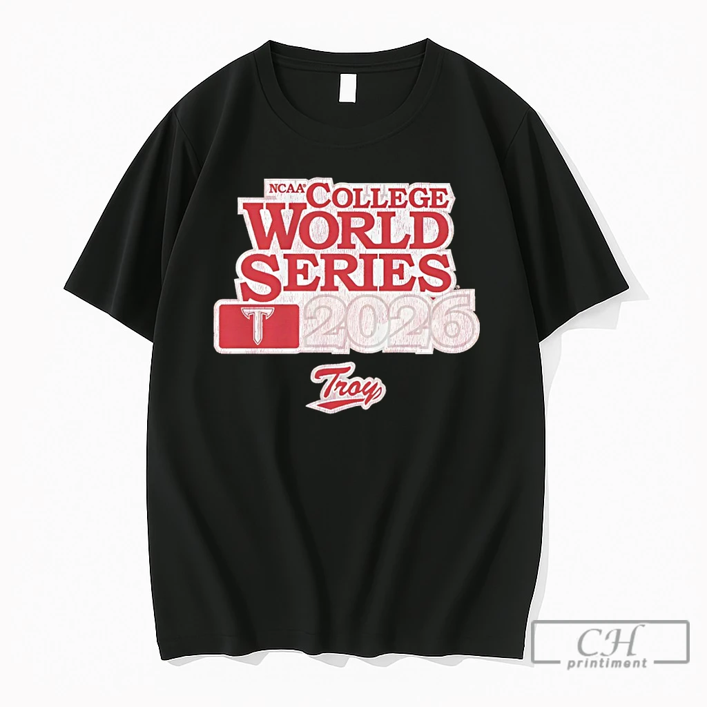 Premium Troy Trojans Baseball Ncaa College World Series 2026 T Shirts Sweater Hoodie