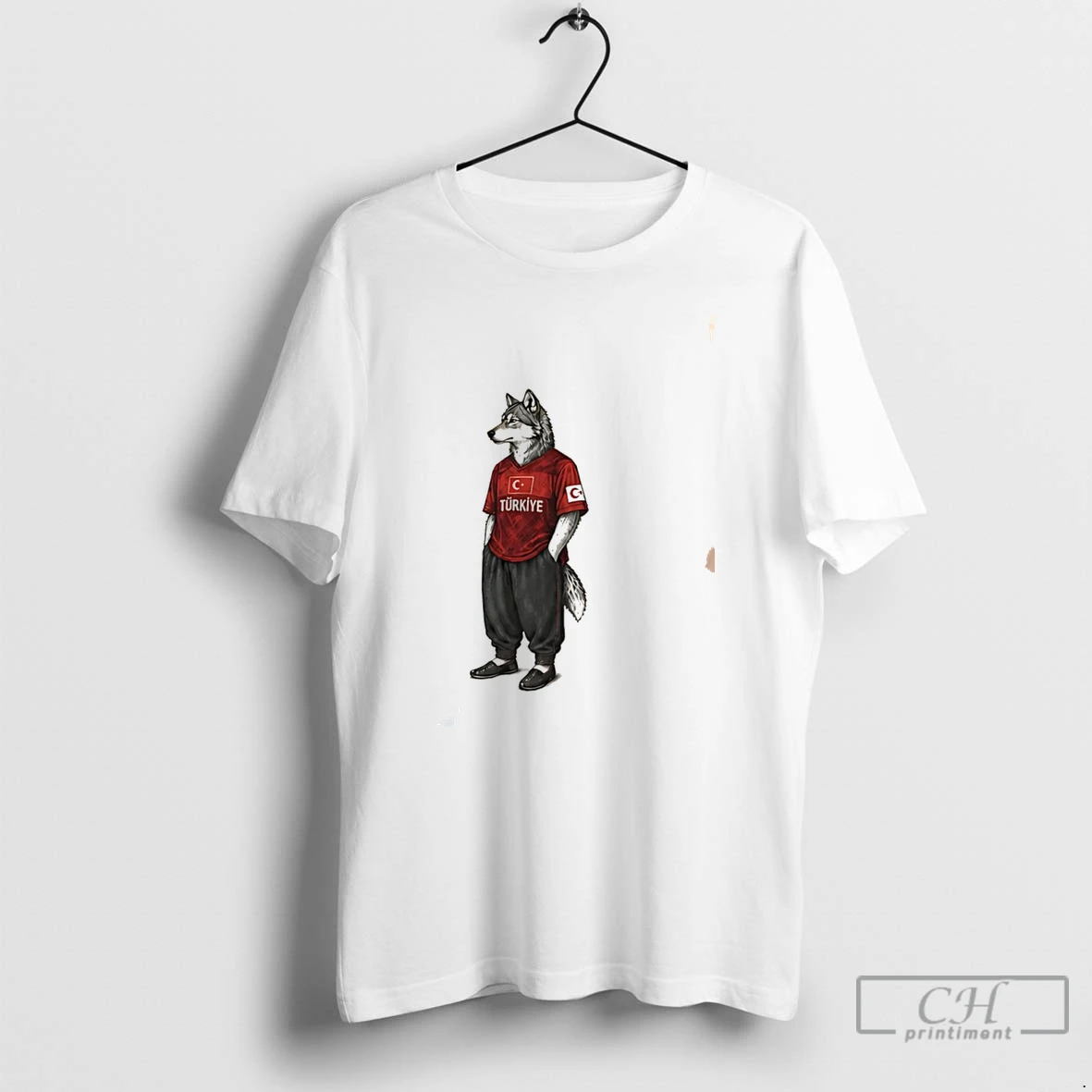 Premium Turkiye Grey Wolf World Cup 2026 Mascot Tee T Shirts Sweater Hoodie