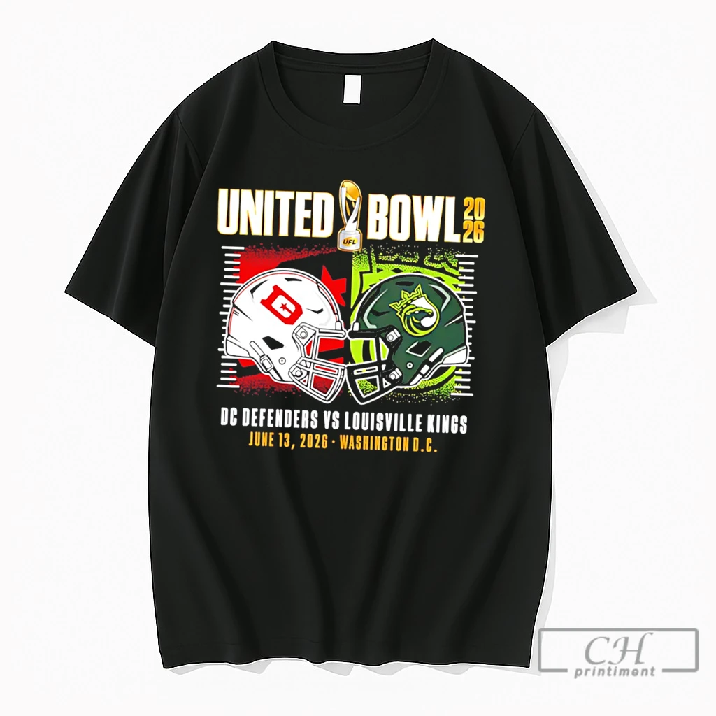 Premium Ufl United Bowl 2026 Dc Defenders Vs Louisville Kings Helmets Tee T Shirts Sweater Hoodie