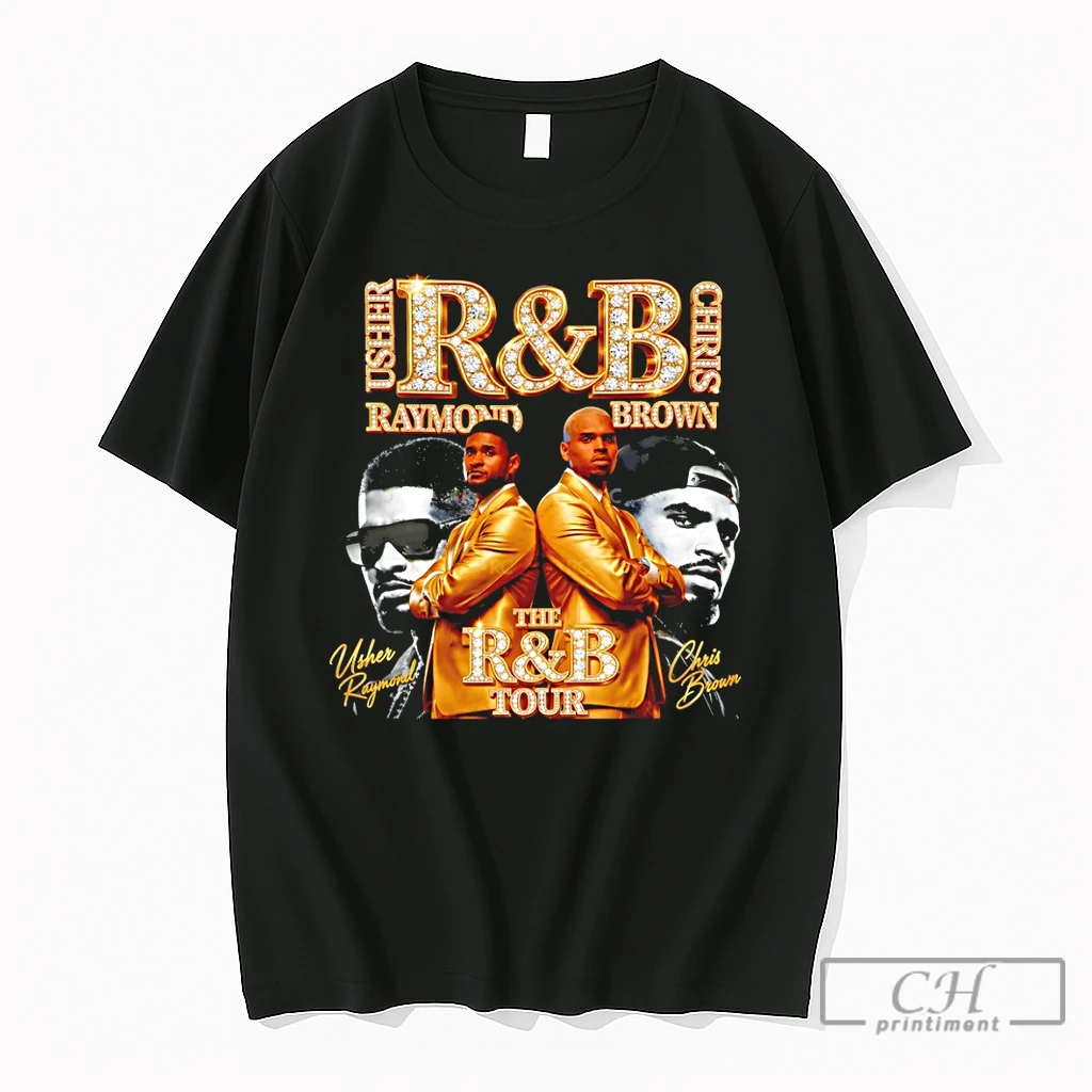 Premium Usher Raymond And Chris Brown Usher R B Tour 2026 Signatures T Shirts Sweater Hoodie