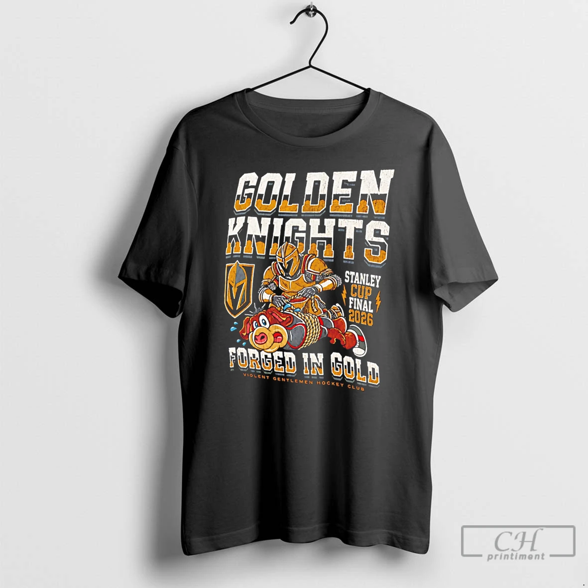 Premium Vegas Golden Knights Stanley Cup Final 2026 Forged In Gold Tee T Shirts Sweater Hoodie