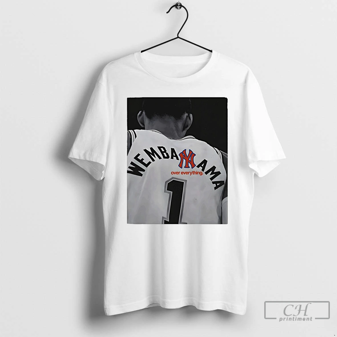 Premium Victor Wembanyama 1 San Antonio Spurs Basketball Player Wemba Ny Logo Over Everything T Shirts Sweater Hoodie