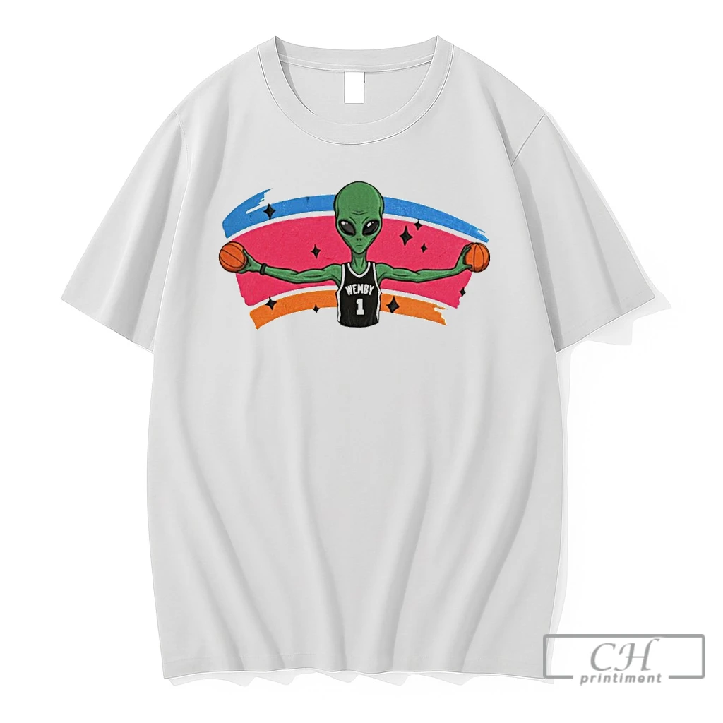 Premium Victor Wembanyama Alien Basketball Player Wemby 1 Jersey T Shirts Sweater Hoodie