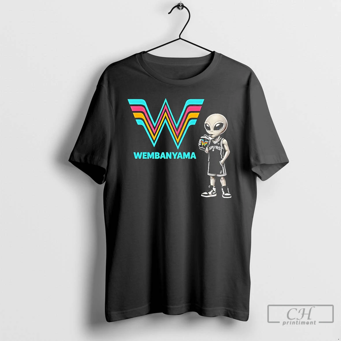 Premium Victor Wembanyama Alien San Antonio Spurs Basketball Nba Go Spurs Go T Shirts Sweater Hoodie