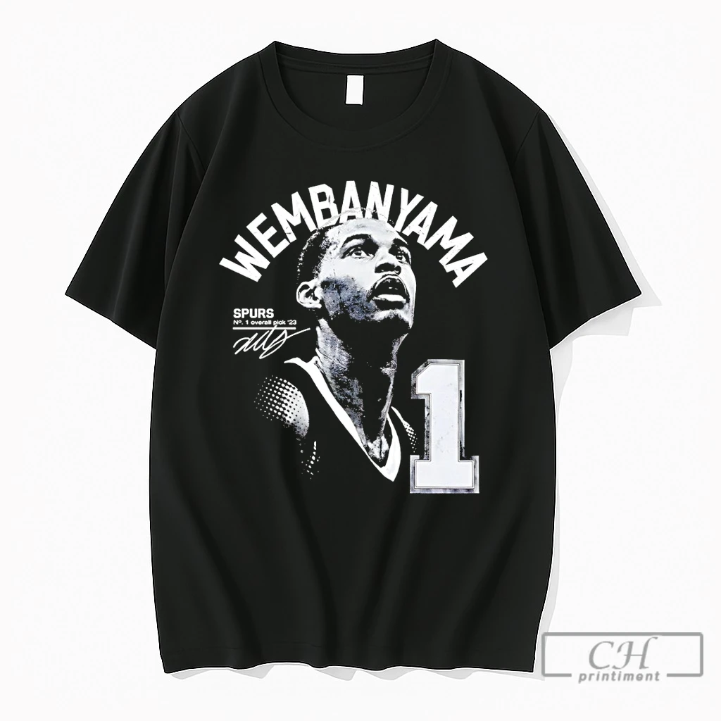 Premium Victor Wembanyama San Antonio Spurs Basketball No 1 Overall Pick 23 Signature T Shirts Sweater Hoodie