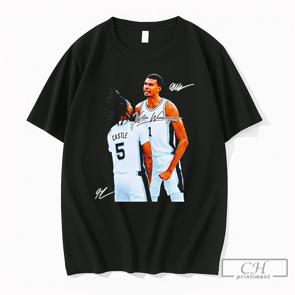 Premium Victor Wembanyama And Stephon Castle San Antonio Signature T Shirts Sweater Hoodie
