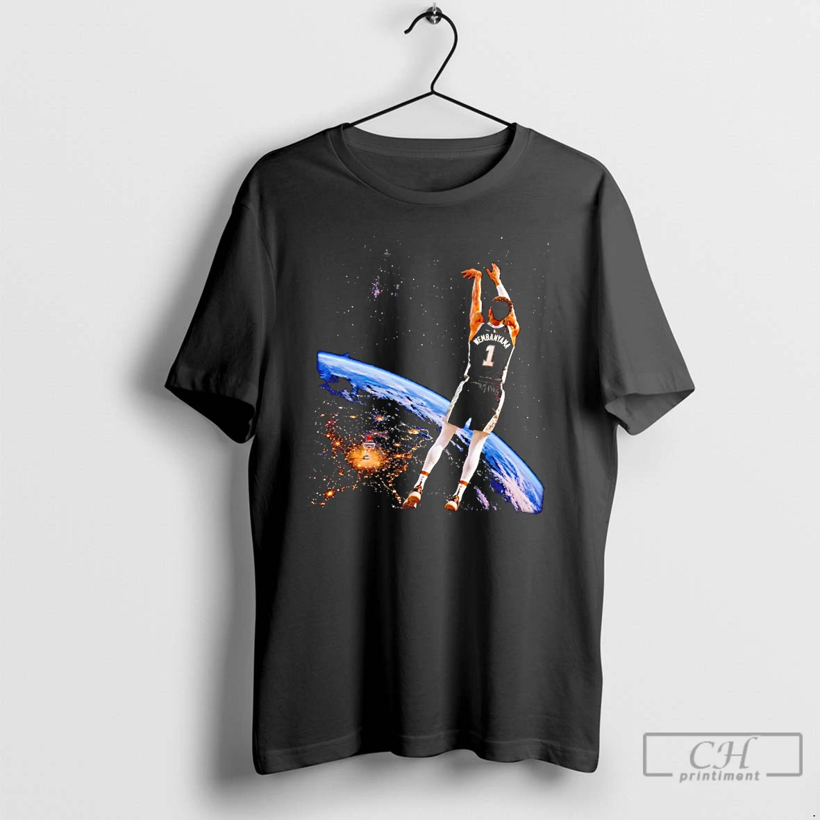 Premium Wemby Alien Victor Wembanyama 3 Points San Antonio Pose T Shirts Sweater Hoodie