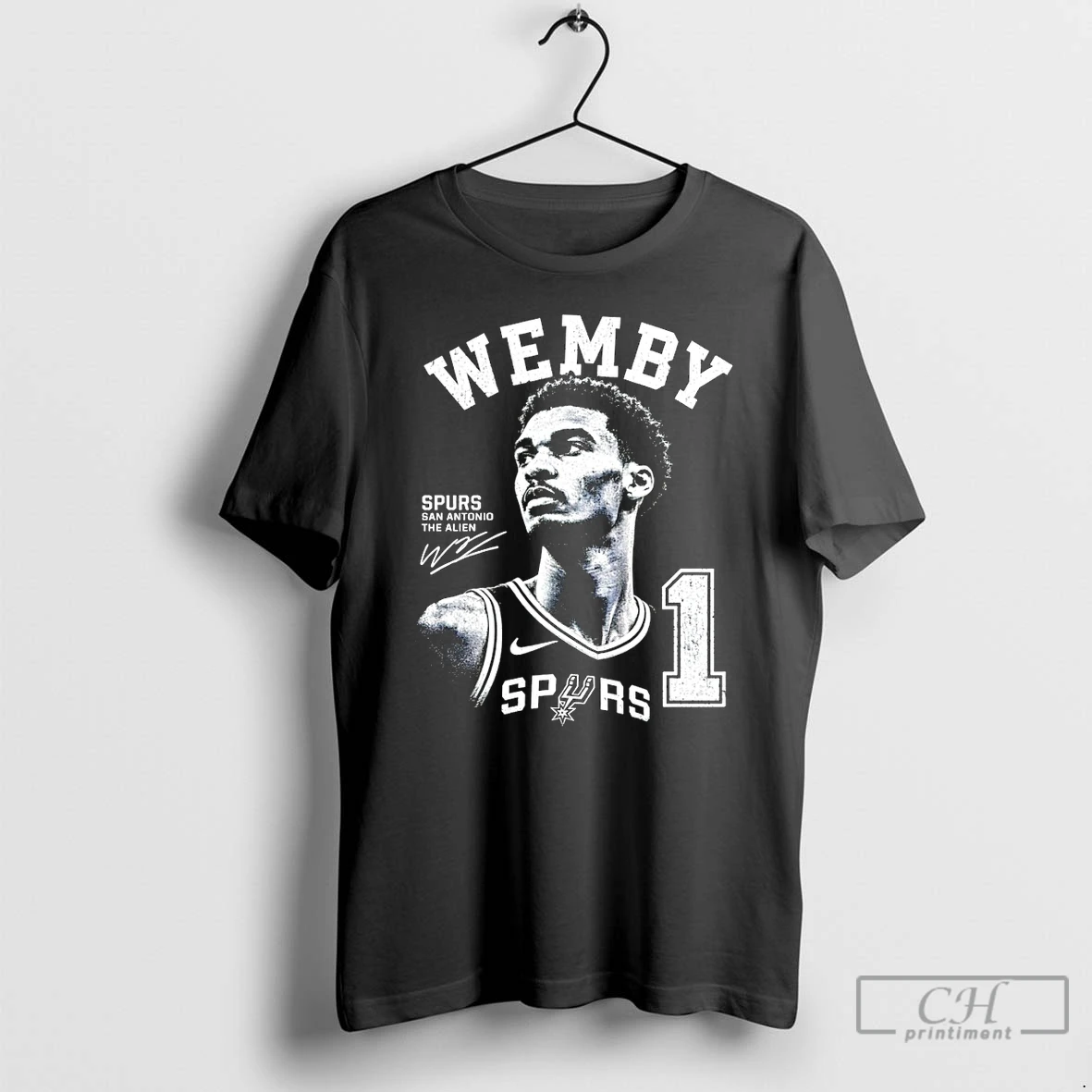 Premium Wemby Victor Wembanyama 1 San Antonio Spurs Basketball San Antonio The Alien Signature T Shirts Sweater Hoodie