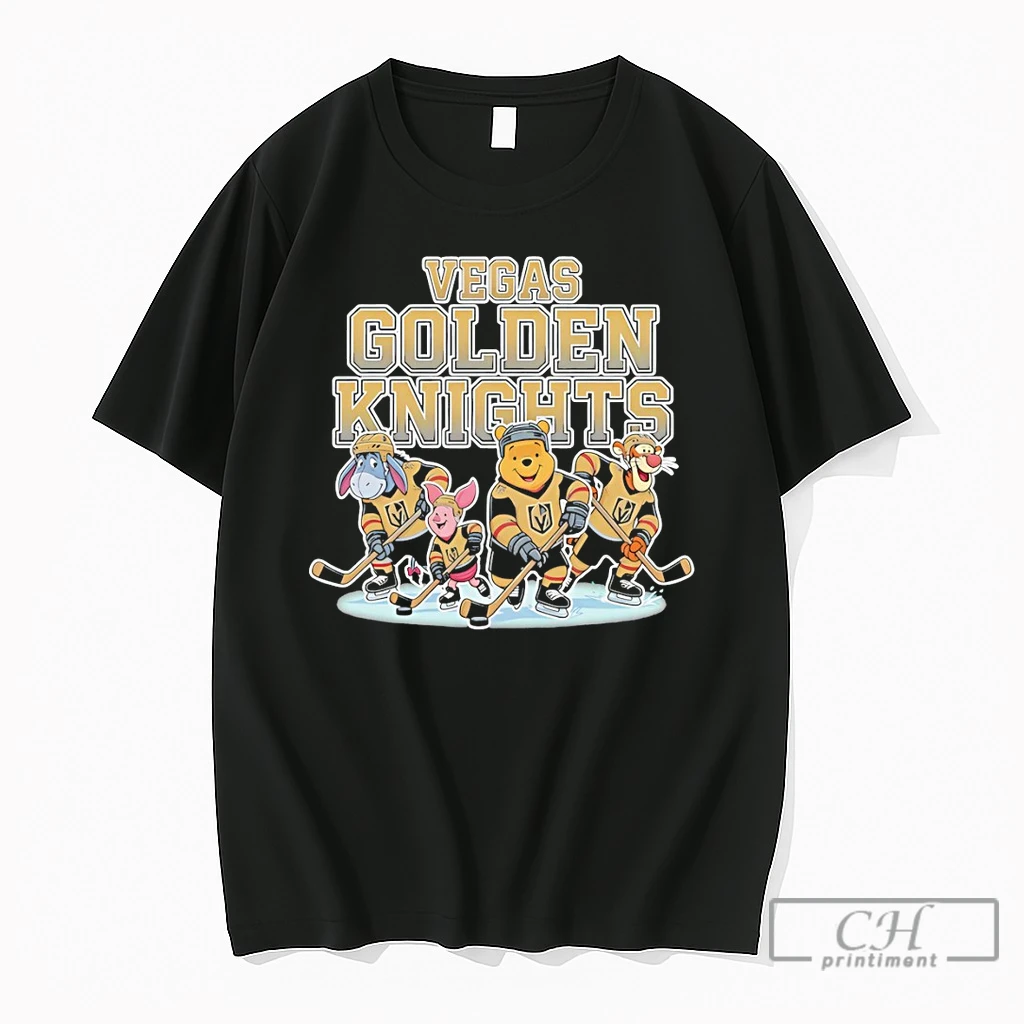 Premium Winnie The Pooh Disney Vegas Golden Knights Hockey Nhl 2026 T Shirts Sweater Hoodie