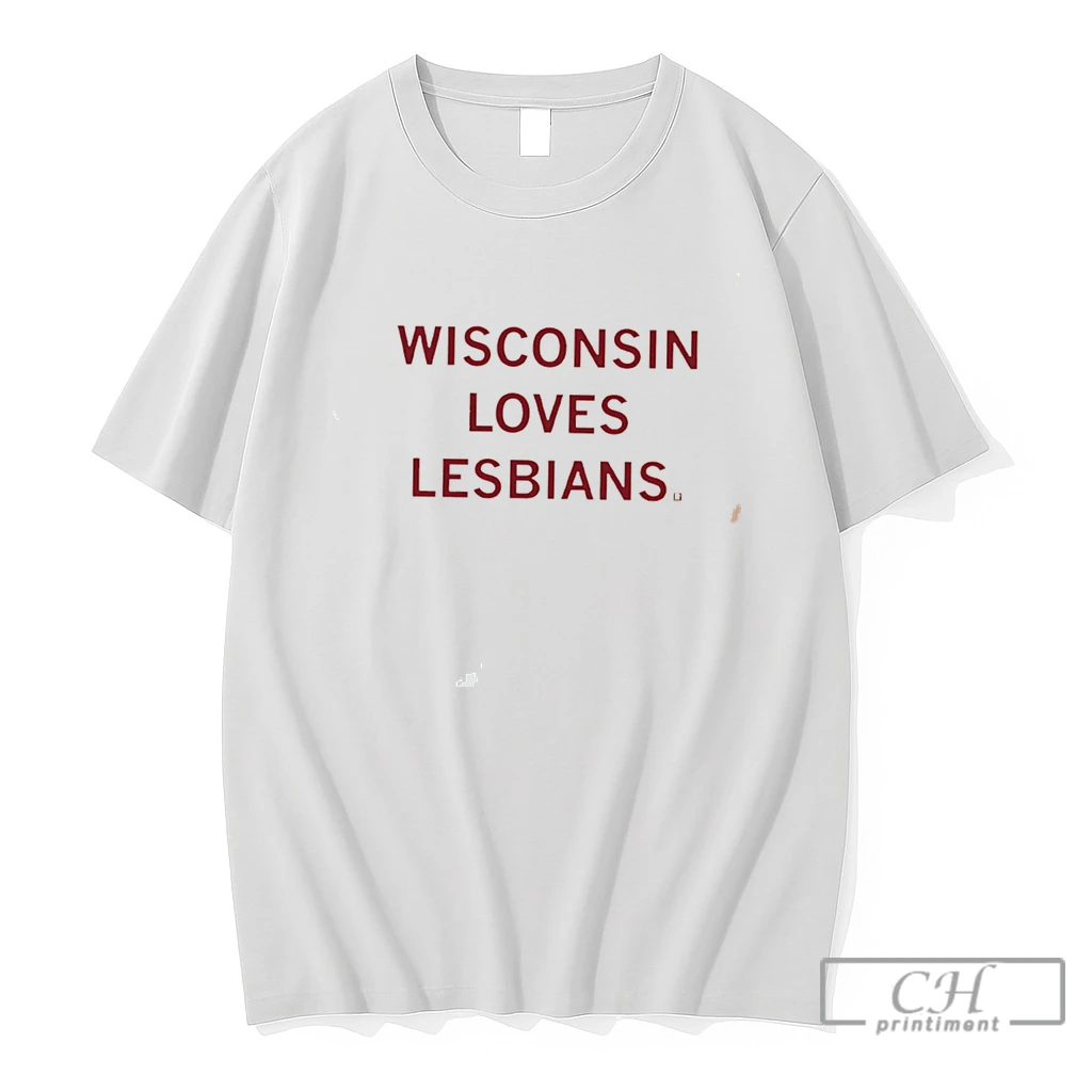 Premium Wisconsin Loves Lesbians Tee T Shirts Sweater Hoodie