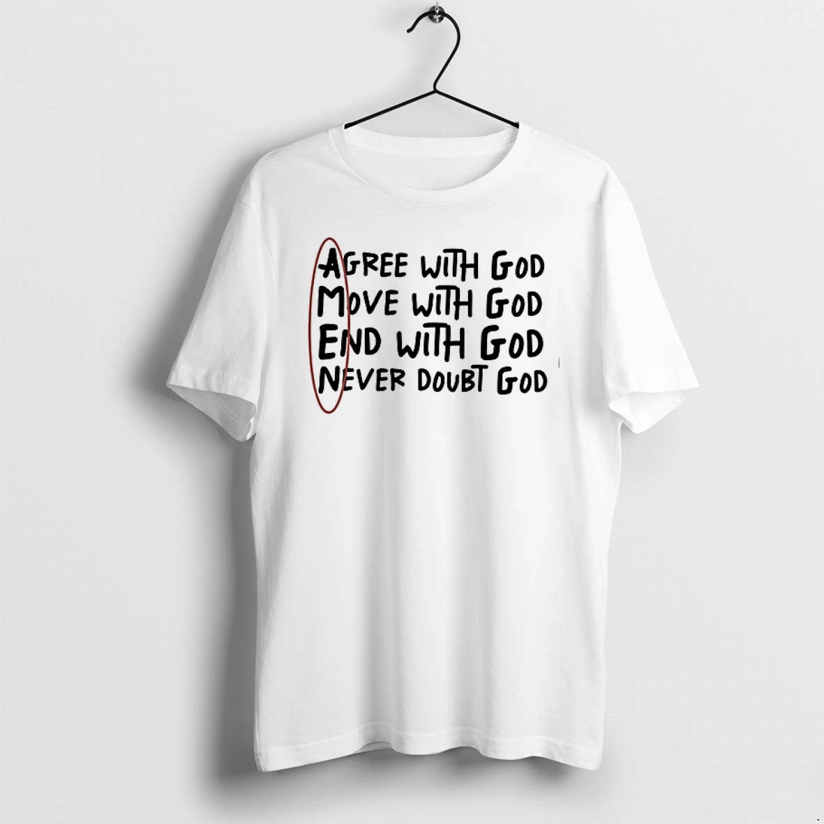 Agree With God Move With God End With God Never Doubt God 0 Tshirts Sweater Hoodie