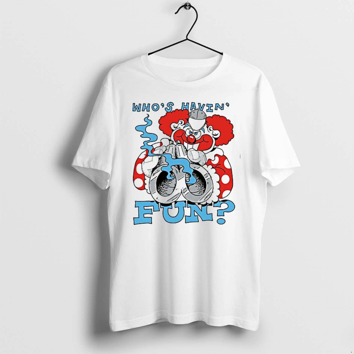 Clown Holding A Gun Whos Havin Fun 0 Tshirts Sweater Hoodie