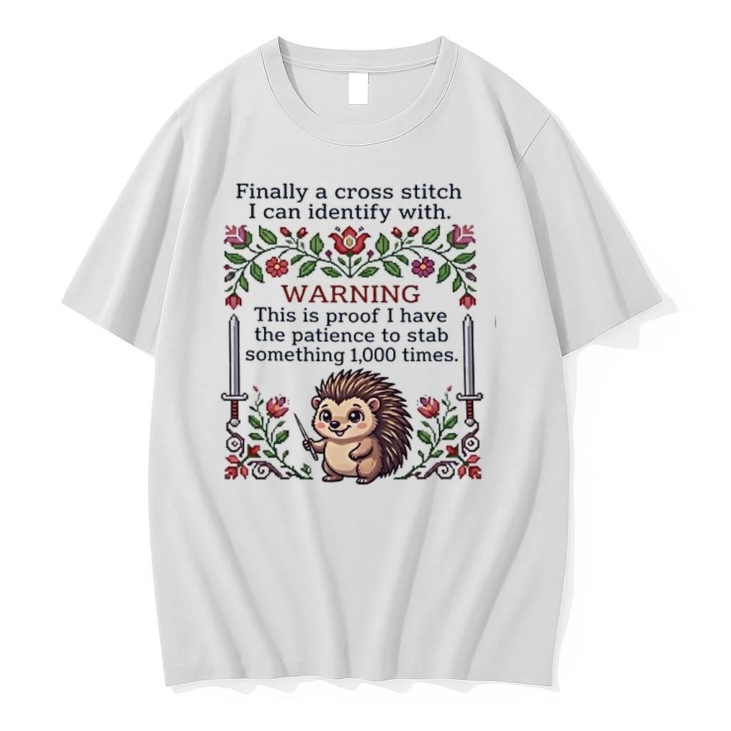 Finally A Cross Stitch I Can Identify With Warning This Is Proof To Stab Something 1000 Times 0 Tshirts Sweater Hoo