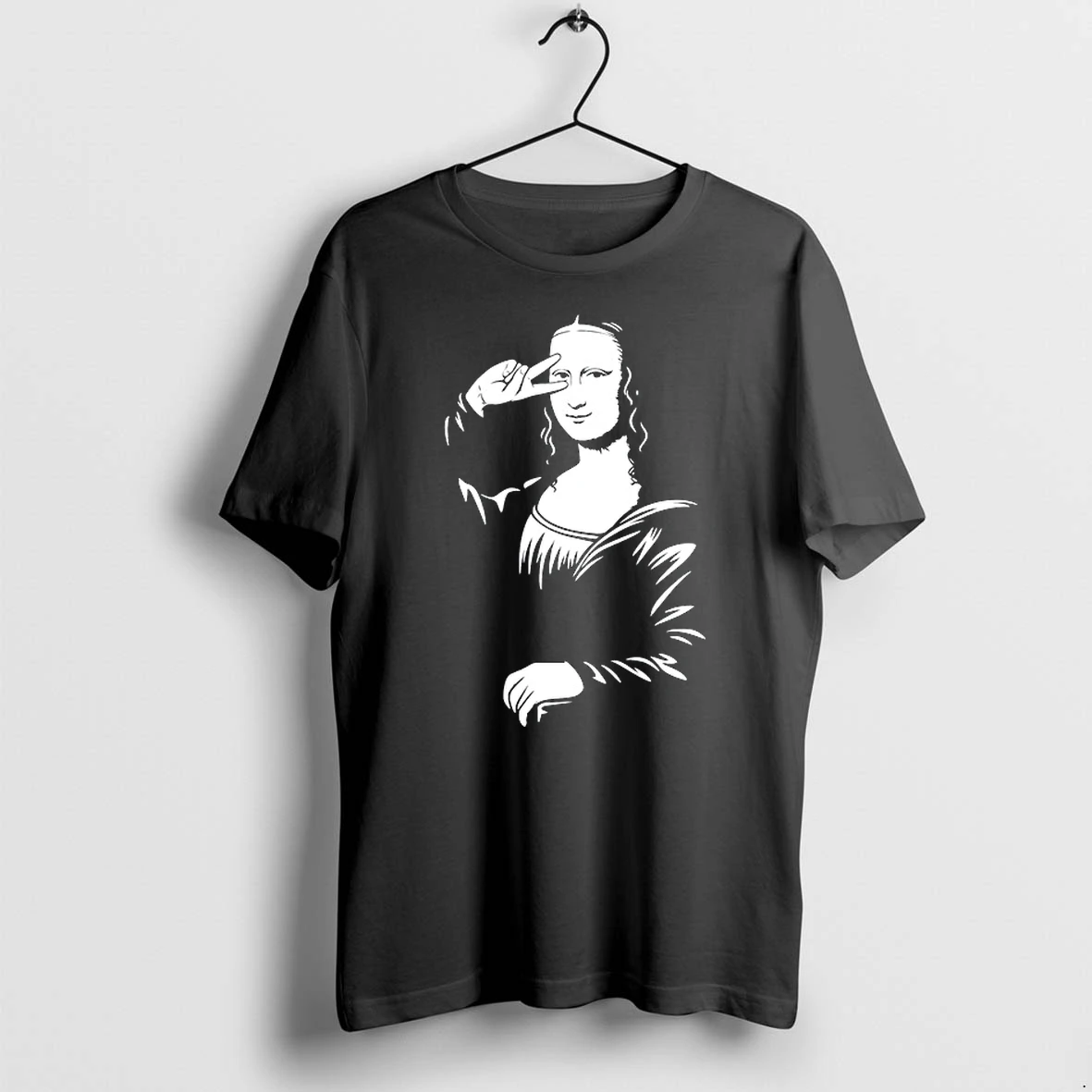 Mona Lisa Say Hi Funny 0 Tshirts Sweater Hoodie