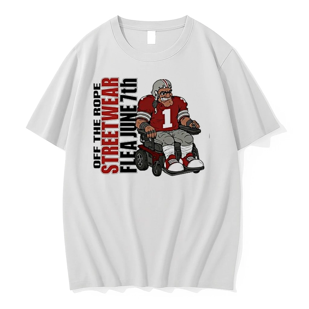Off The Rope Streetwear Flea June 7th Football Player In A Wheelchair 0 Tshirts Sweater Hoodie
