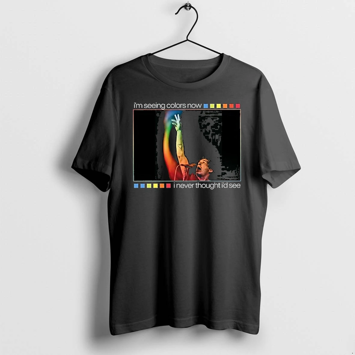 Onelinedrawing Rainbow Im Seeing Colors Now I Never Thought Id See 0 Tshirts Sweater Hoodie