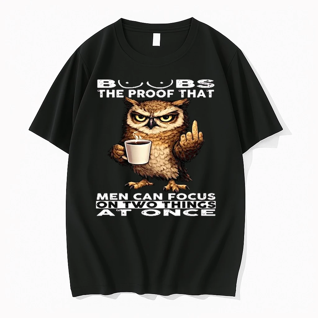 Owl Boobs The Proof That Men Can Focus On Two Things At Once 0 Tshirts Sweater Hoodie