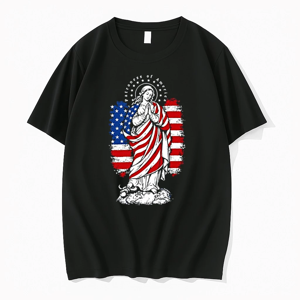 Patroness Of The Usa Blessed Virgin Mary Catholic Art 0 Tshirts Sweater Hoodie