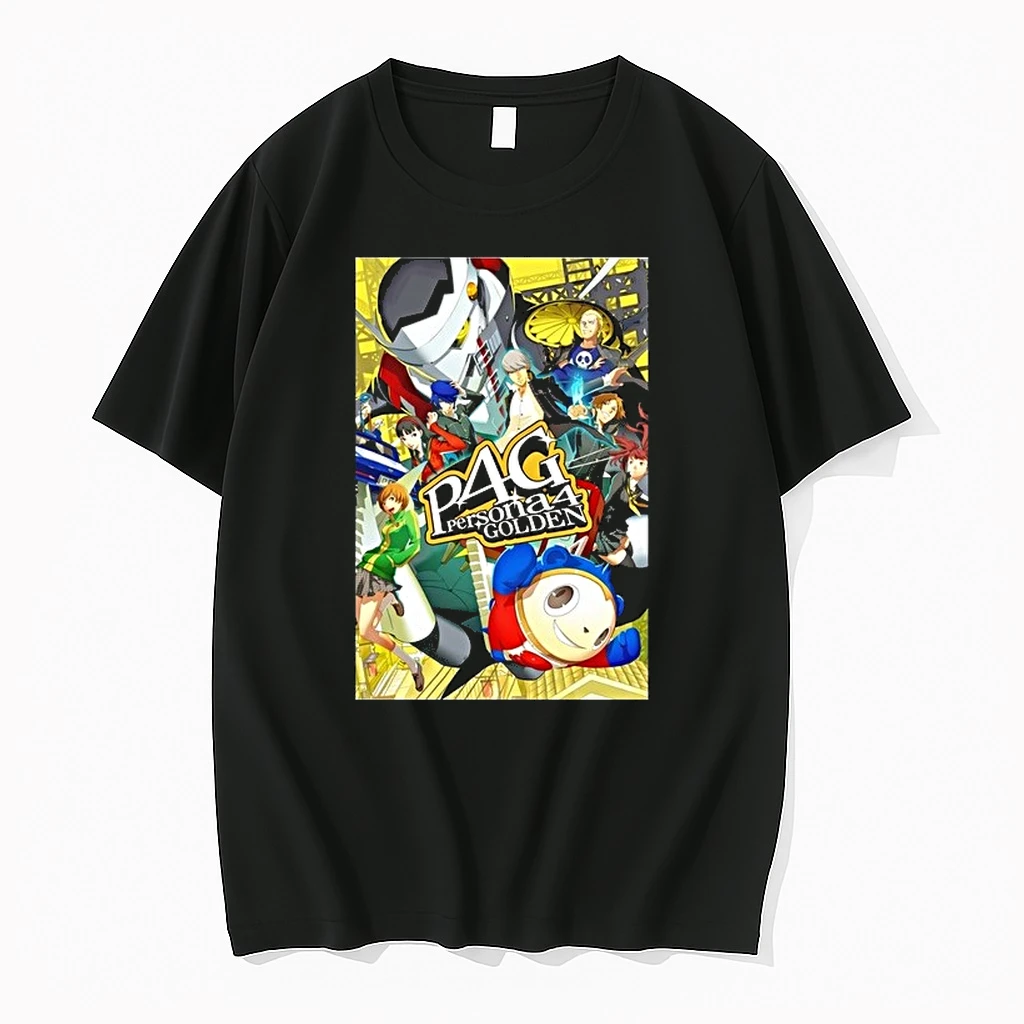 Persona 4 Golden Main Cast And Izanagi Character Art P4 Golden Logo 0 Tshirts Sweater Hoodie