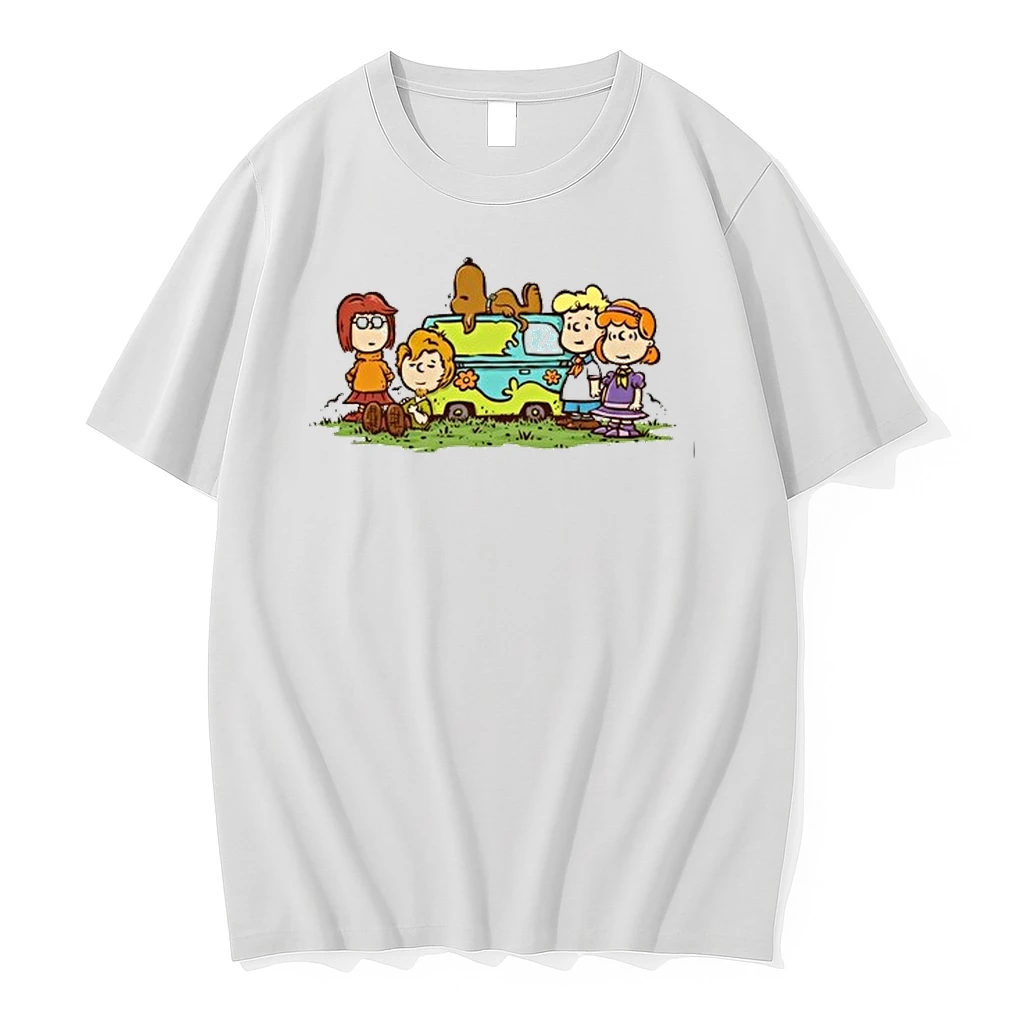 Scooby Doo Peanuts Gang Mashup Mystery Machine Mystery Inc Characters Kids 0 Tshirts Sweater Hoodie