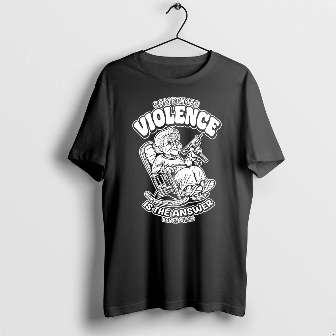 Sometimes Violence Is The Answer Funny Grandma With Gun 0 Tshirts Sweater Hoodie