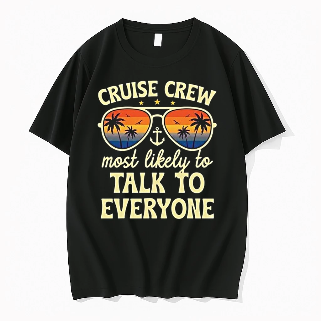 Summer Cruise Crew Most Likely To Talk To Everyone 0 Tshirts Sweater Hoodie