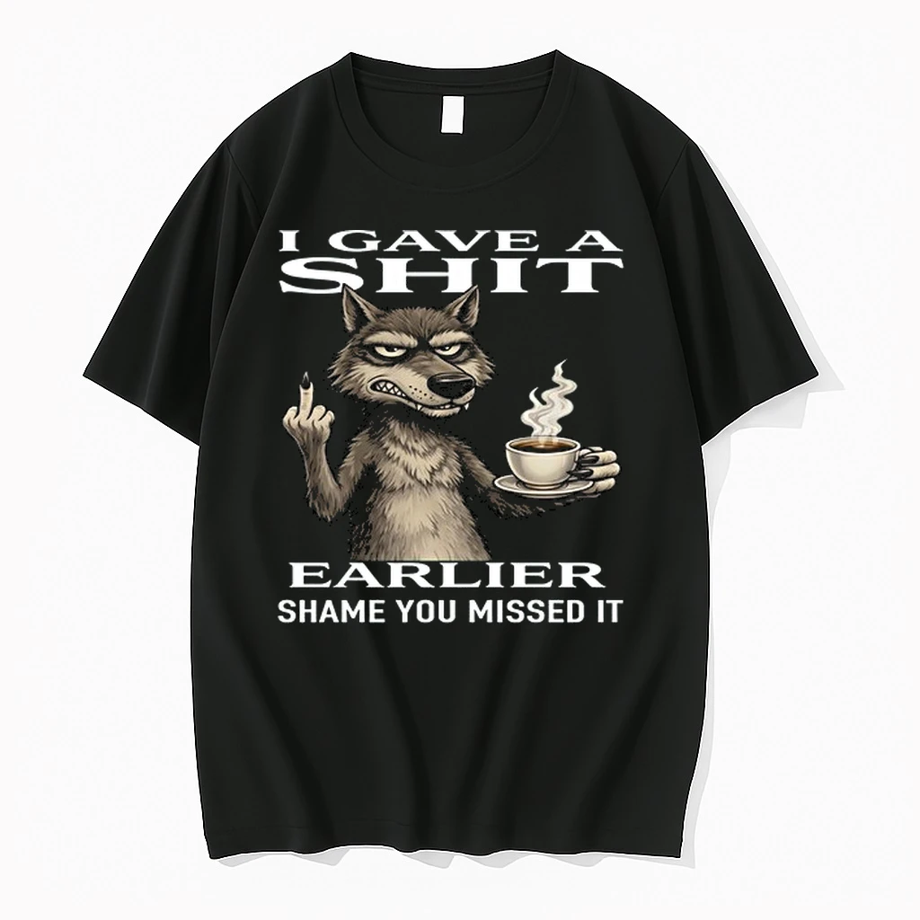 Wolf I Gave A Shit Earlier Shame You Missed It 0 Tshirts Sweater Hoodie