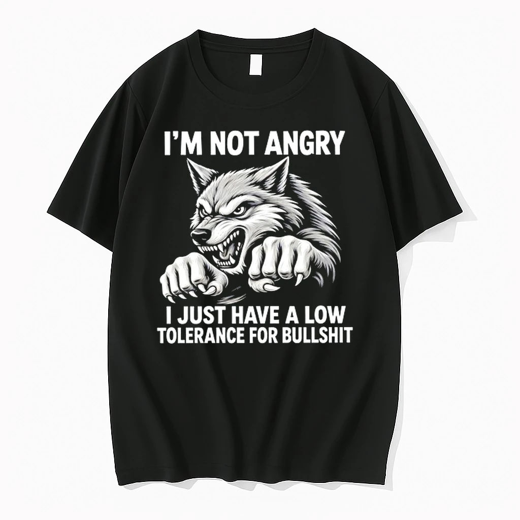Wolf Im Not Angry I Just Have A Low Tolerance For Bullshit 0 Tshirts Sweater Hoodie
