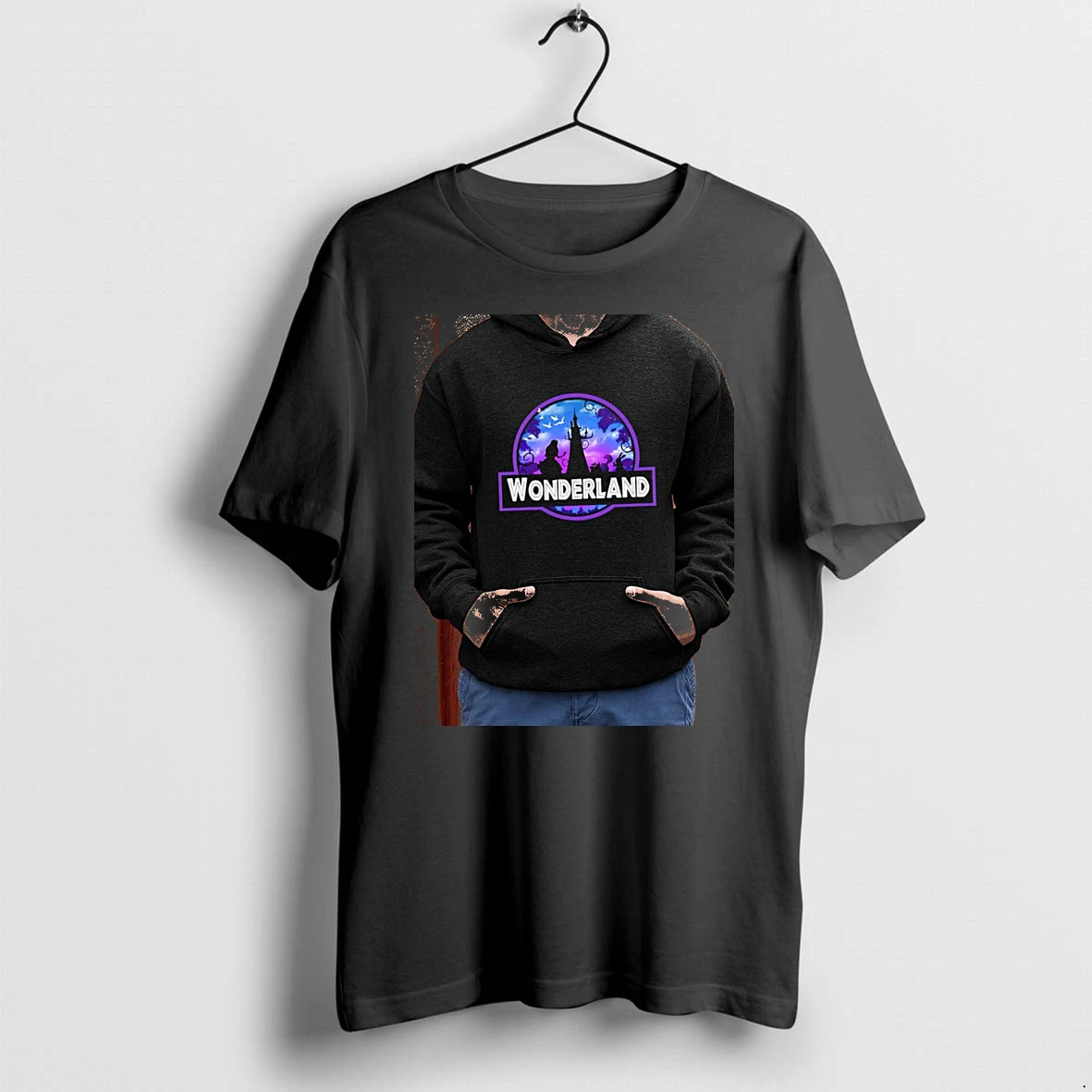 Officials Alice Cheshire Cat White Rabbit Wonderland Disney Fantasy Adventure Movie Premium T Shirt Sweatshirt Hoodie