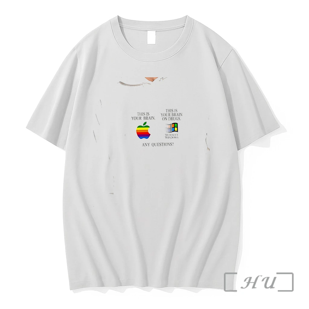 Officials Apple Microsoft Windows This Is Your Brain On Drugs Any Questions Premium T Shirts Sweater Hoodie