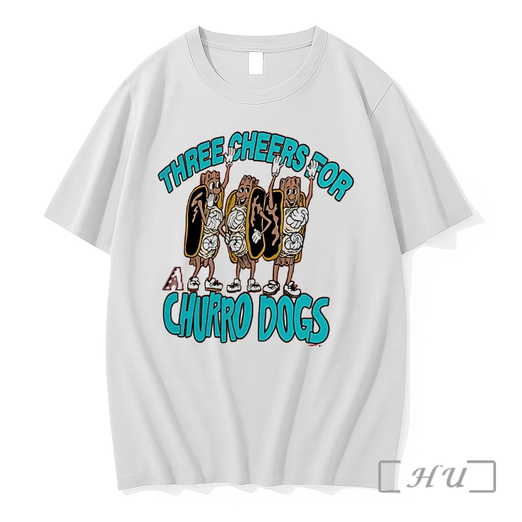 Officials Arizona Diamondbacks Three Cheers For Churro Dogs Food Tee Premium T Shirts Sweater Hoodie