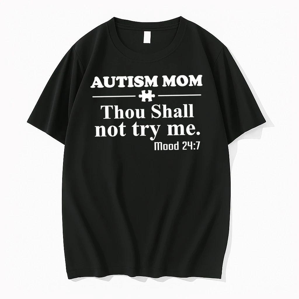 Officials Autism Mom Thou Shall Not Try Me Mood 24 7 T Premium T Shirt Sweatshirt Hoodie