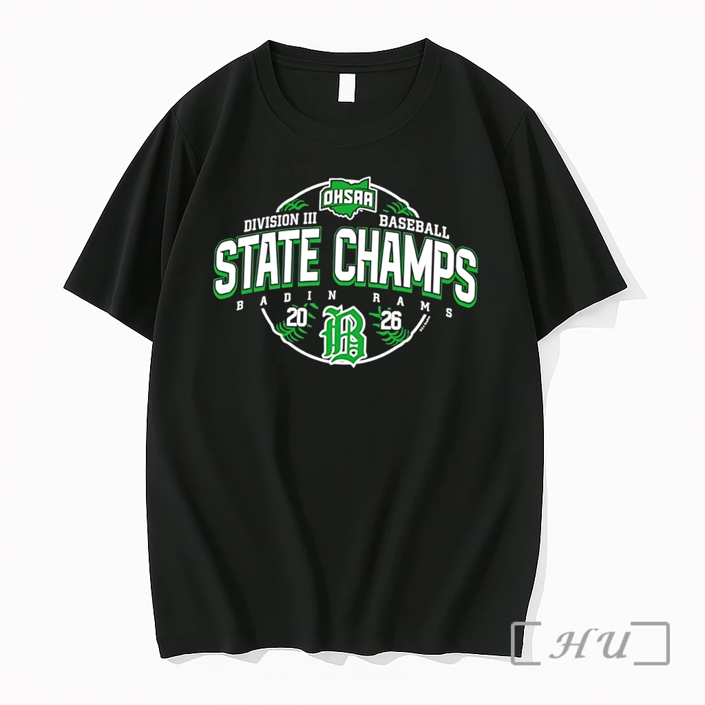Officials Badin Rams 2026 Ohsaa Baseball D3 State Champions Tee Premium T Shirts Sweater Hoodie