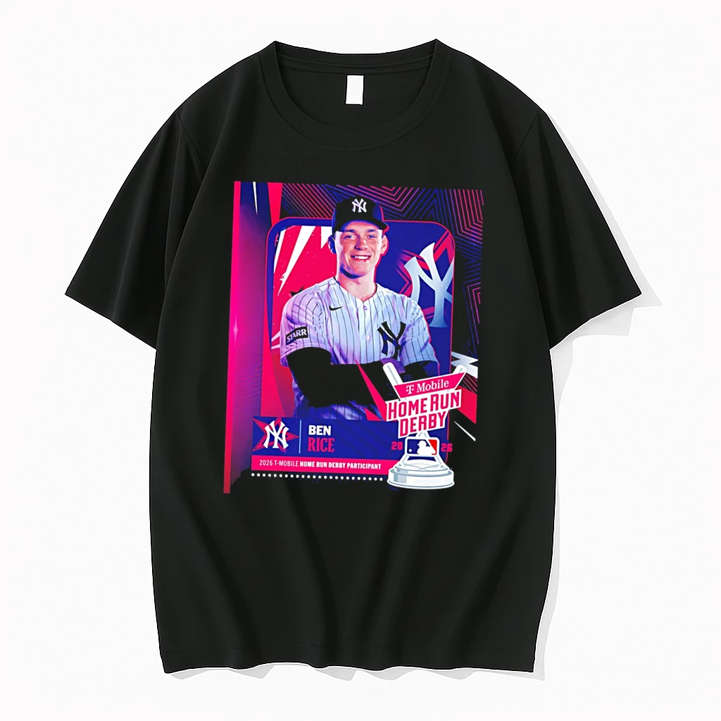 Officials Ben Rice Ny Yankees 2026 T Mobile Home Run Derby Participant Tee Premium T Shirt Sweatshirt Hoodie