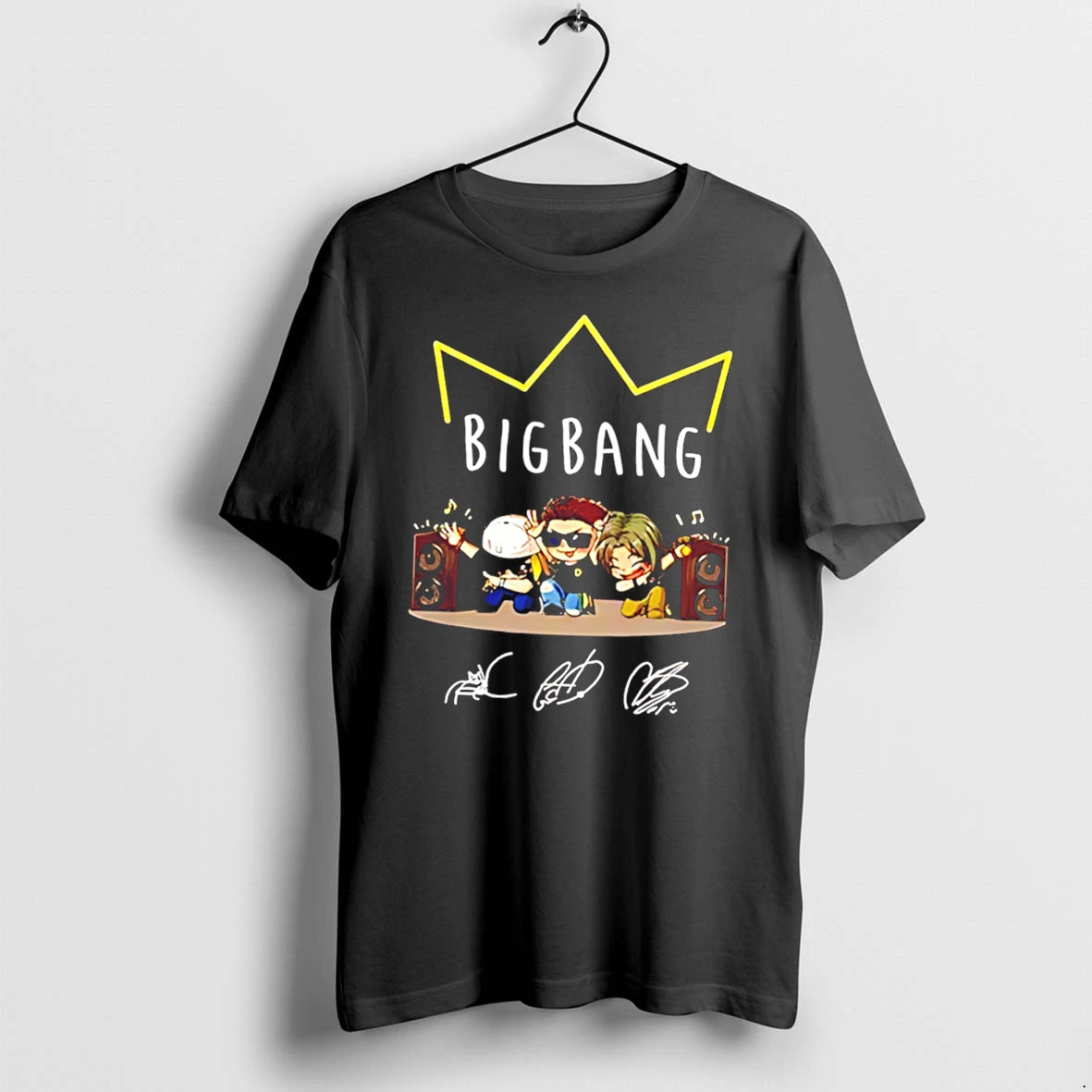 Officials Bigbang 2026 World Tour Caricature Signatures Tee Premium T Shirt Sweatshirt Hoodie