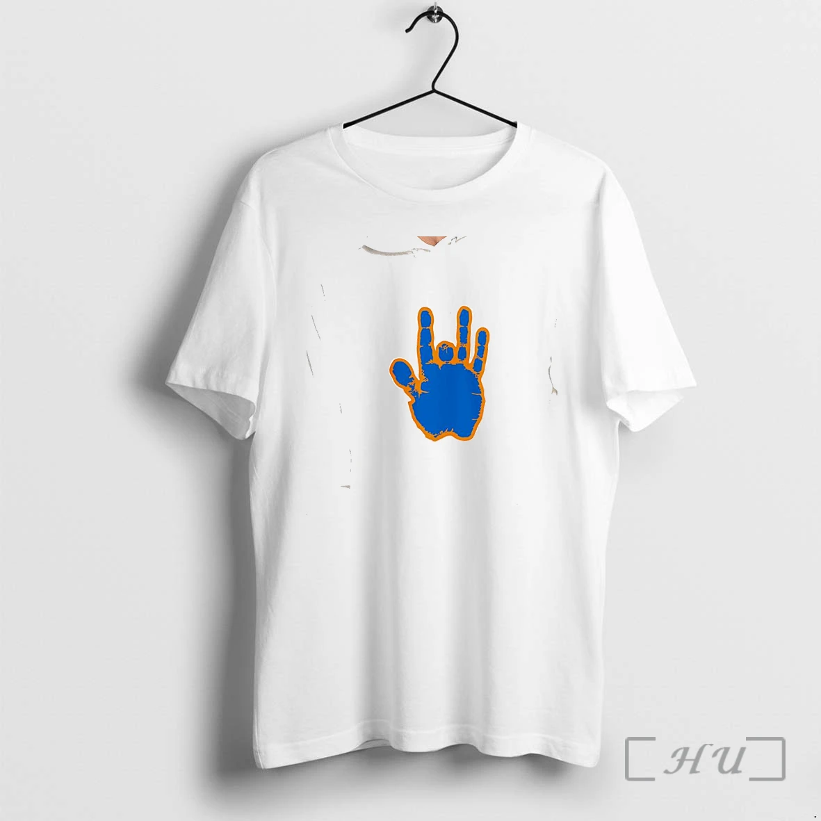 Officials Blue Handprint Hand Sign Gesture Logo University Of Florida Gators Premium T Shirts Sweater Hoodie