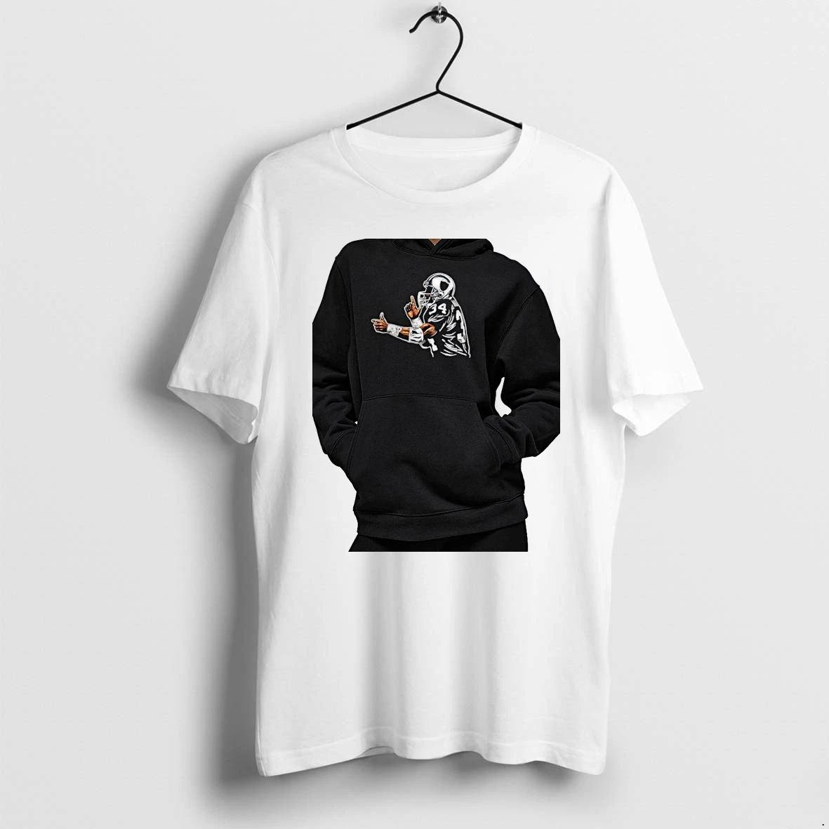 Officials Bo Jackson Las Vegas Raiders 34 Finger Gun Point Celebration Nfl Premium T Shirt Sweatshirt Hoodie