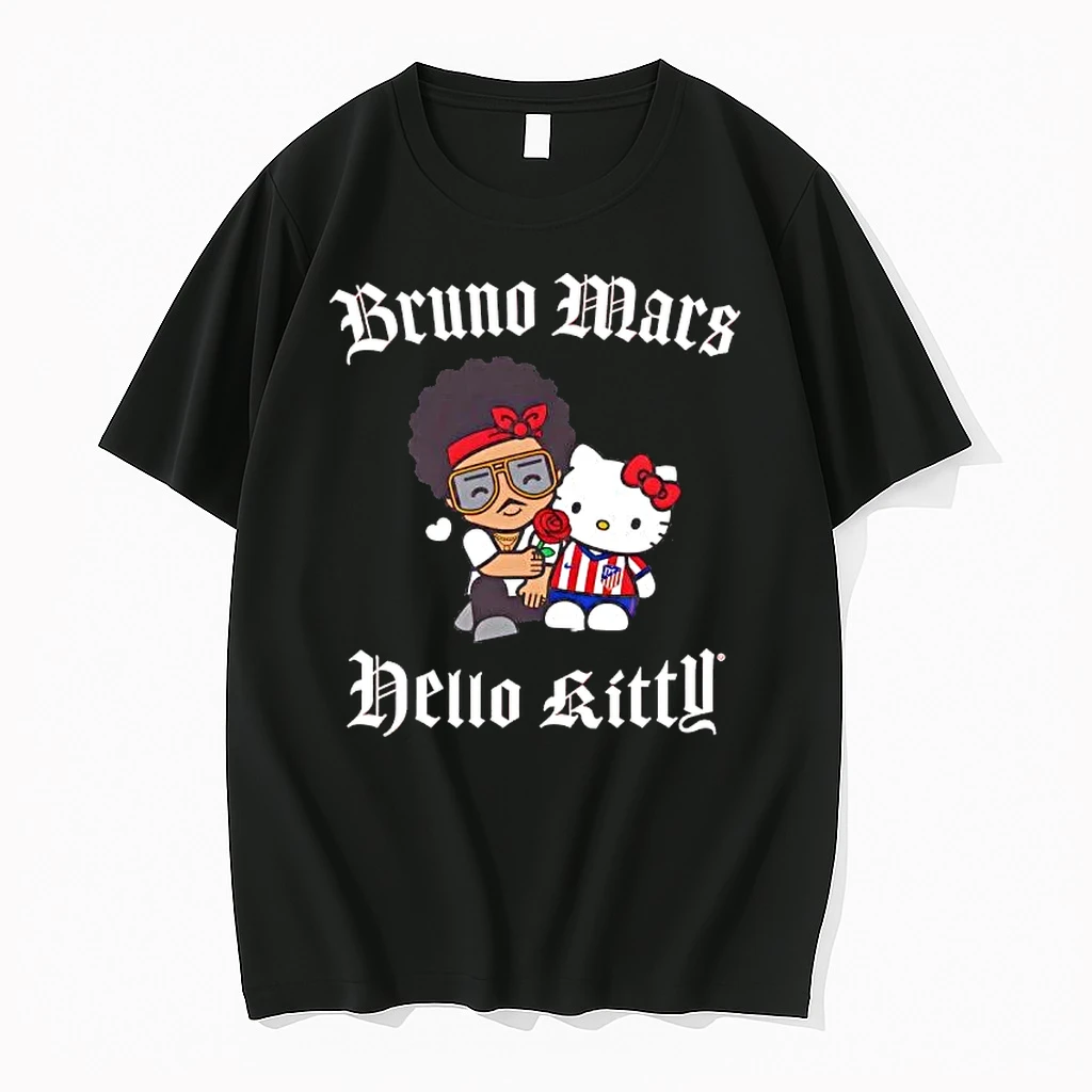 Officials Bruno Mars And Hello Kitty Sanrio Music Premium T Shirt Sweatshirt Hoodie