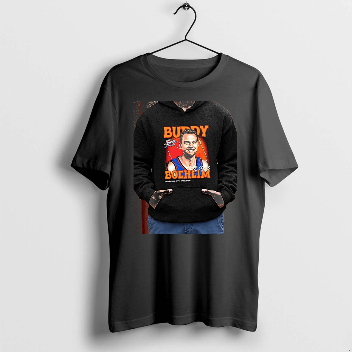 Officials Buddy Boeheim Oklahoma City Thunder Nba Airbrush Signature Premium T Shirt Sweatshirt Hoodie