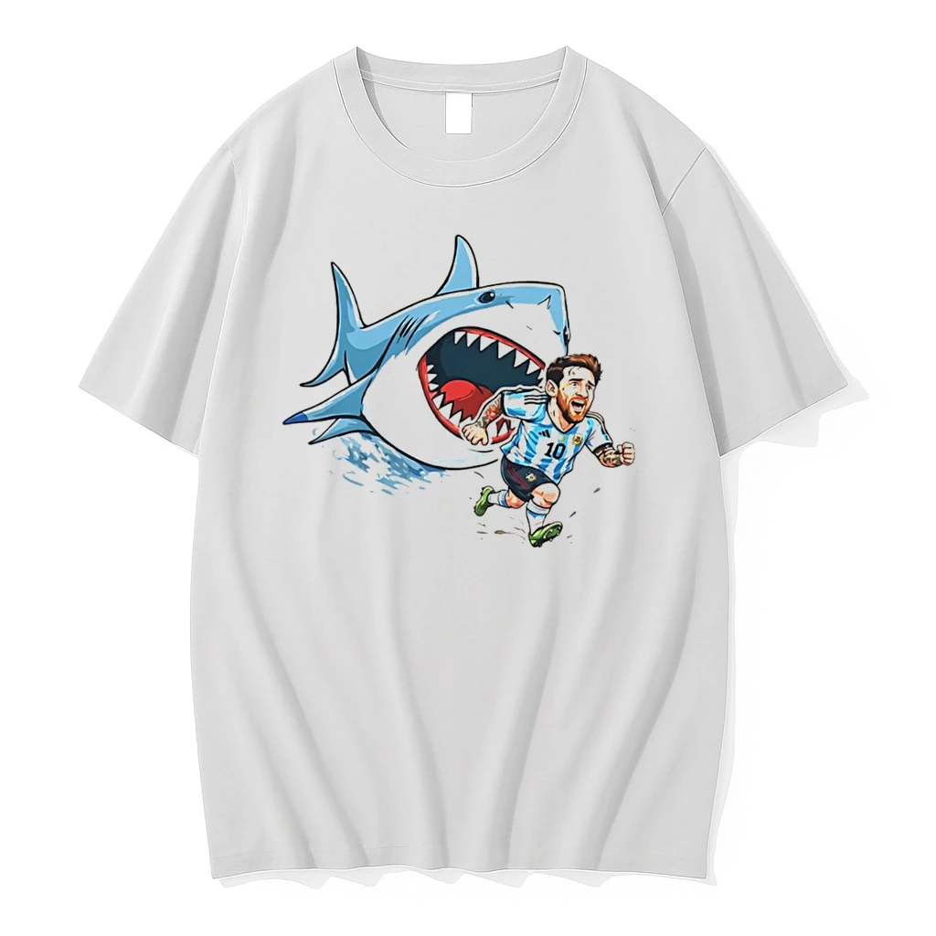 Officials Cape Verde Brainrot Massi Lionel Messi Argentina 10 Shark Tee Premium T Shirt Sweatshirt Hoodie
